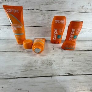 Carpe Deodorant Bundle Feminine Care Pure Powder and Clean Sport Underarm 4 Pack